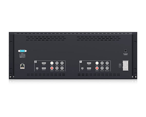 D101 PLUS Dual 10.1"4RU Rackmount Monitor 4K HDMI SDI 1920x1200IPS