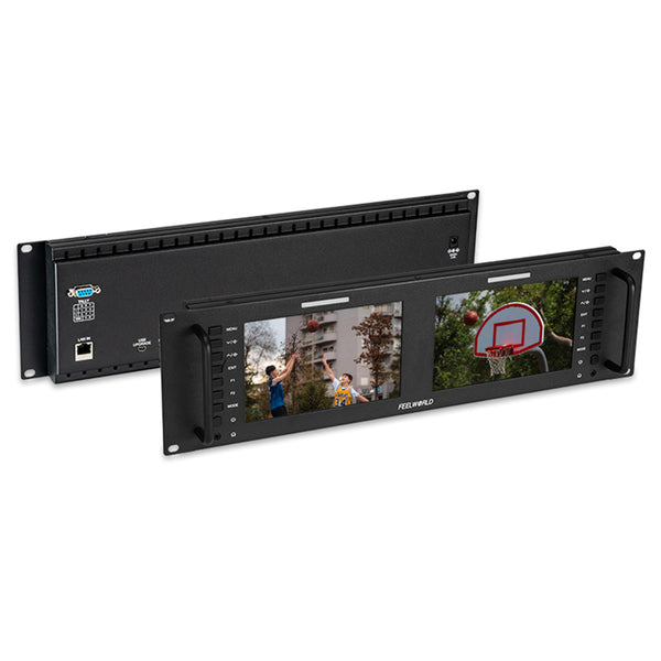 FEELWORLD D71 PLUS-H 7 英寸 3RU HDMI 机架安装显示器，带波形和 LUT