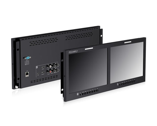 D101 PLUS Dual 10.1"4RU Rackmount Monitor 4K HDMI SDI 1920x1200IPS