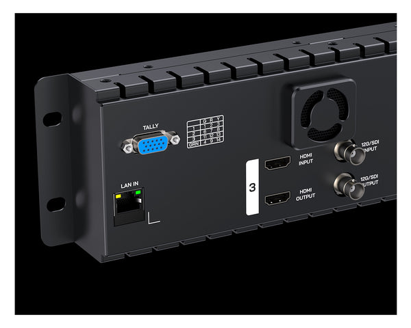 FEELWORLD FRM501G Triple 5.5" 2RU Rackmount Monitor 12G SDI 4K HDMI 1920x1080 IPS 1000nits High Brightness