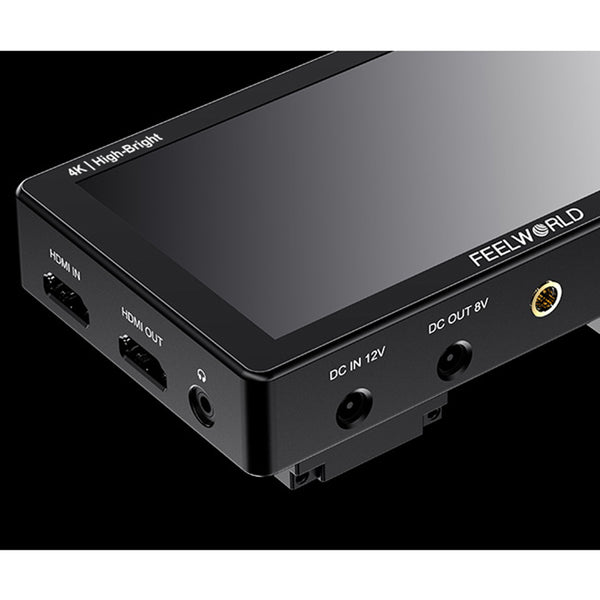 FEELWORLD LUT5E High Bright 1600nit DSLR Camera Field Monitor F970 Alimentazione esterna e kit di installazione