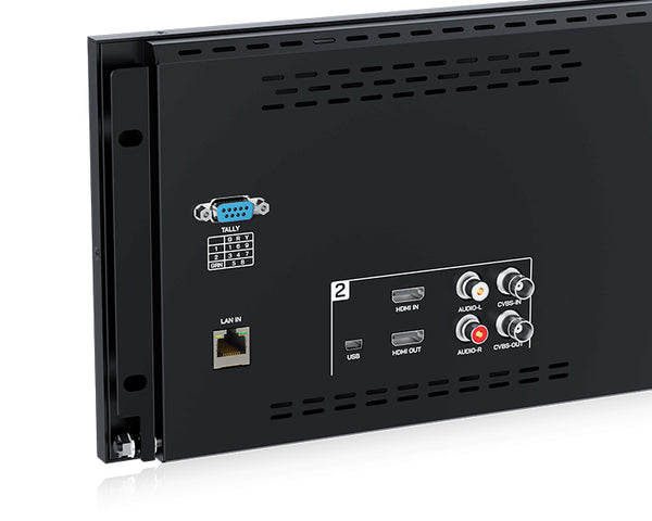 D101 PLUS-H Dual 10.1"4RU Rackmount Monitor 4K HDMI CVBS 1920x1200IPS