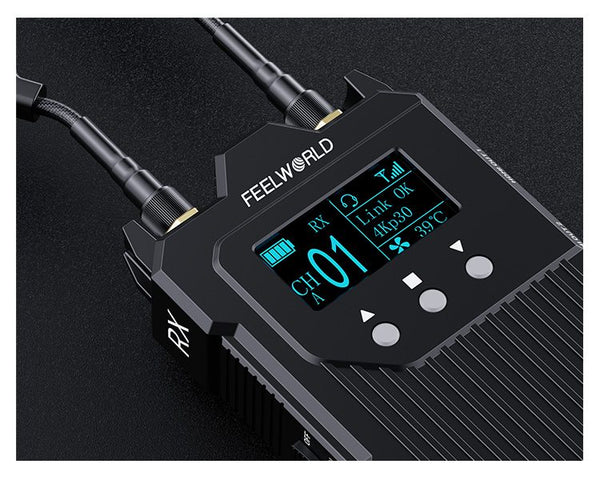 FEELWORLD WT1H 4K Wireless Video Transmission System Dual HDMI Full Duplex Intercom Live Streaming