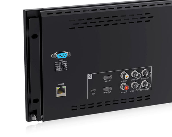 D101 PLUS Dual 10.1"4RU Rackmount Monitor 4K HDMI SDI 1920x1200IPS