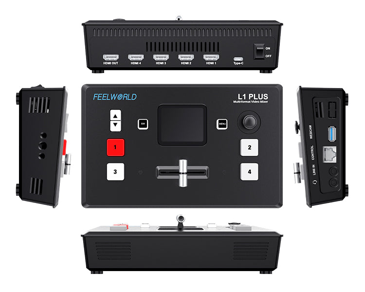 FEELWORLD L1 PLUS Multi Camera Video Mixer Switcher Live Streaming –  feelworld official store