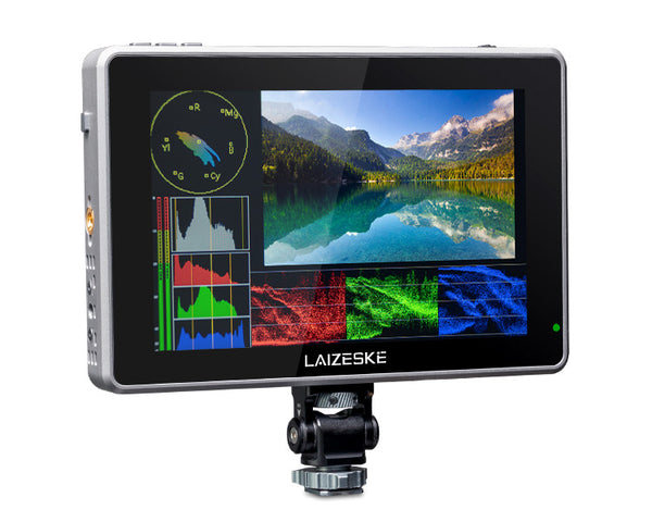 LAIZESKE L7S 7 İnç Sağlam Alüminyum 3G-SDI 4K HDMI Kamera Üzeri Monitör