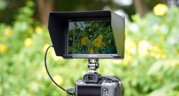 FEELWORLD T7 PLUS 7 düymlük 3D LUT DSLR kamera sahəsi monitoru, dalğa forması 4K HDMI alüminium korpusu, F550 batareyası ilə