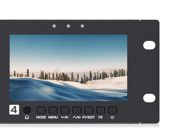 Q41 Quad 4.5" 2RU Rackmount Monitor 3G-SDI 4KHDMI AV input and output