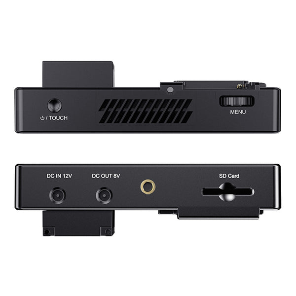 FEELWORLD LUT5E Augsti spilgts 1600 nit DSLR kameras lauka monitors F970 ārējais barošanas un uzstādīšanas komplekts