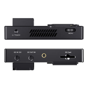 FEELWORLD LUT5E High Bright 1600nit DSLR Camera Terenski monitor F970 Vanjsko napajanje i komplet za instalaciju