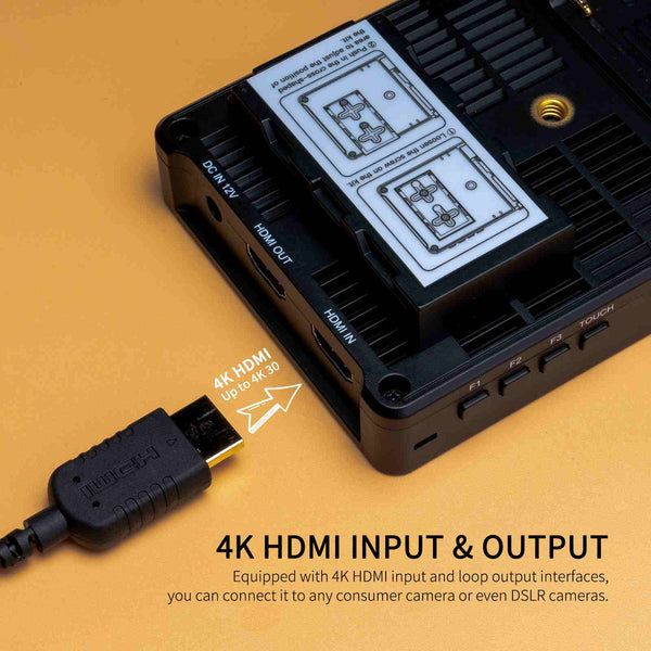 FEELWORLD F5 PROX 5.5 pollici 1600nit Monitor da campo per fotocamera DSLR ad alta luminosità F970 Kit di installazione e alimentazione