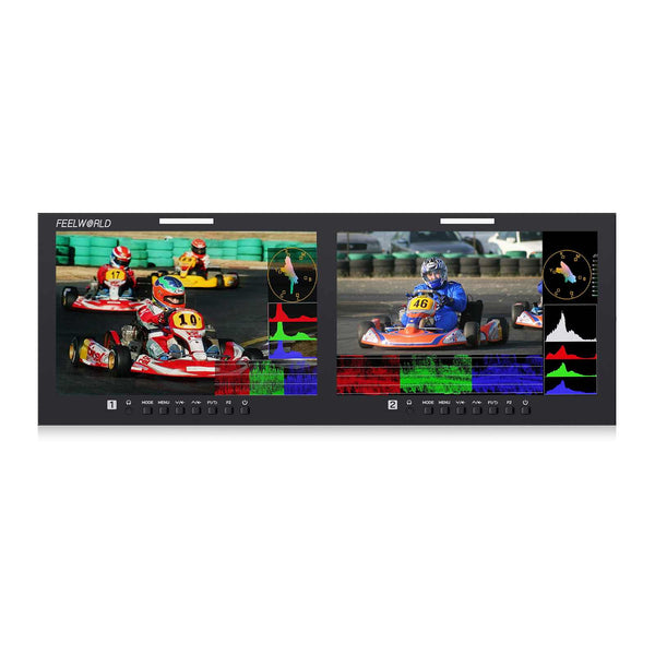 D101 PLUS Dual 10.1 Inch 4RU Rackmount Monitor 4K HDMI SDI 1920x1200IPS