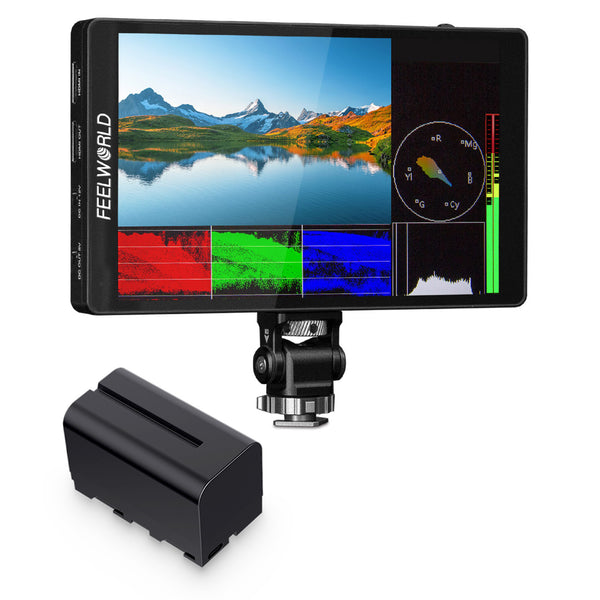 FEELWORLD F7 PRO 7-tolline 3D LUT puutetundlik DSLR-kaamera välijuht vahelduvvoolu monitor 1920X1200 IPS-paneel koos F750 akuga