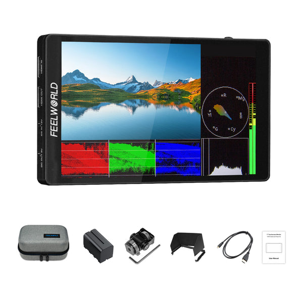 FEELWORLD F7 PRO 7 Inch 3D LUT Touchscreen DSLR Camera Field Director AC Monitor 1920X1200 IPS Panel