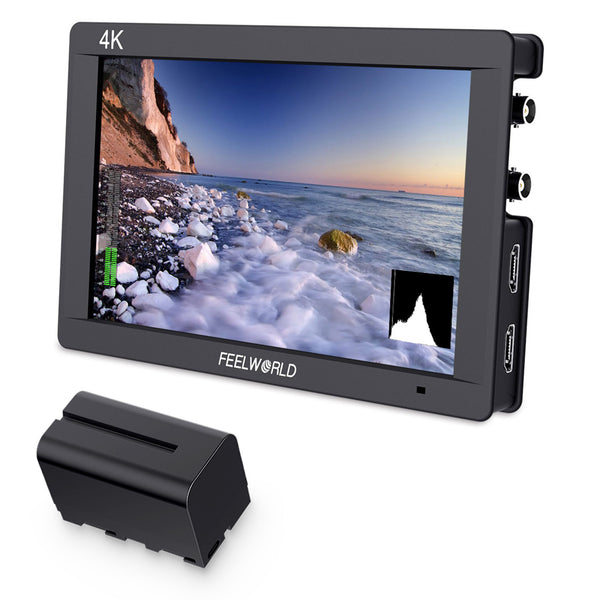 FEELWORLD FW703 7-tolline IPS 3G SDI DSLR-kaamera välimonitor Full HD 1920x1200 4K HDMI Video Assist koos F750 akuga