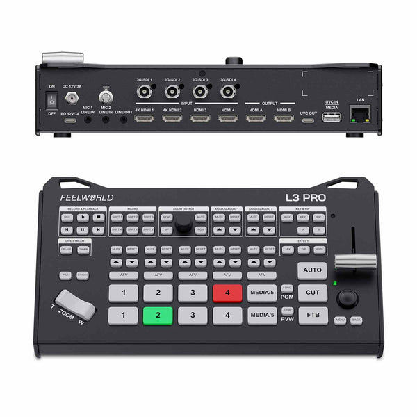 FEELWORLD L3 PRO 4 HDMI SDI 1 UVC Input Multi Camera Video Switcher Mixer