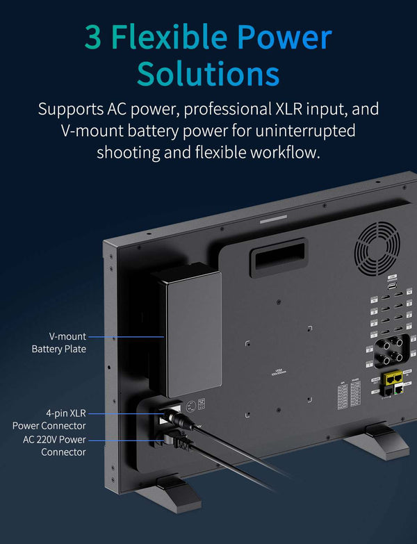 SEETEC M215S 21.5" 1000nit Multi View Broadcast Director Monitor 1920x1080 IPS 3G SDI HDMI 2.0 GPI Control