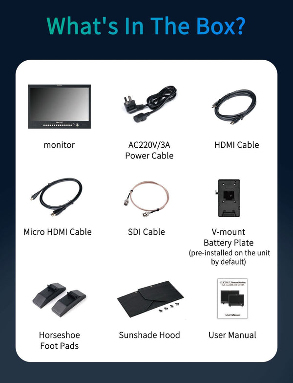 SEETEC M215S 21.5" 1000nit Multi View Broadcast Director Monitor 1920x1080 IPS 3G SDI HDMI 2.0 GPI Control