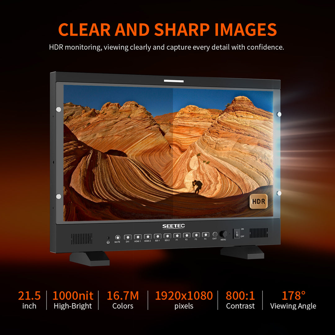SEETEC P215 PRO 21.5 inch 1000nit Broadcast Director Monitor ...