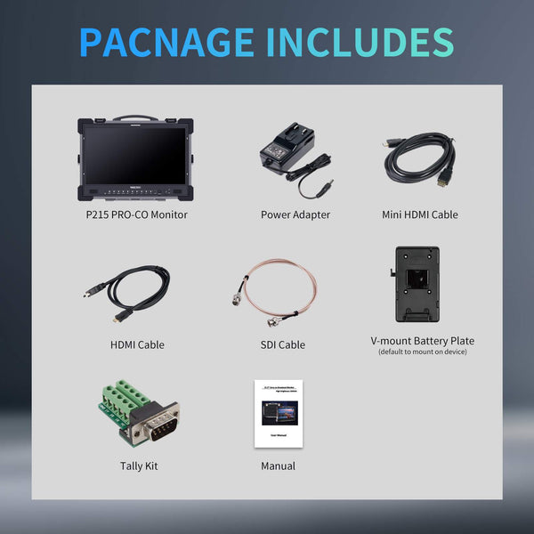 SEETEC P215 PRO-CO 21.5 inch 1000nit High Bright Portable Protective Broadcast Monitor with SDI HDMI