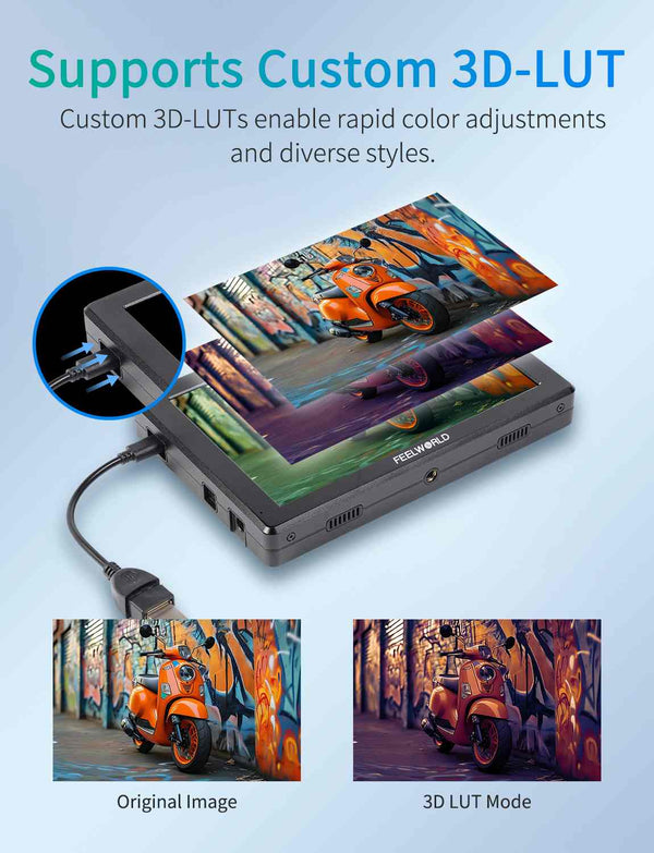 FEELWORLD T7 PRO 7 Inch 2000nit Aluminium Field DSLR Camera Monitor Ultra Bright 4K HDMI 60