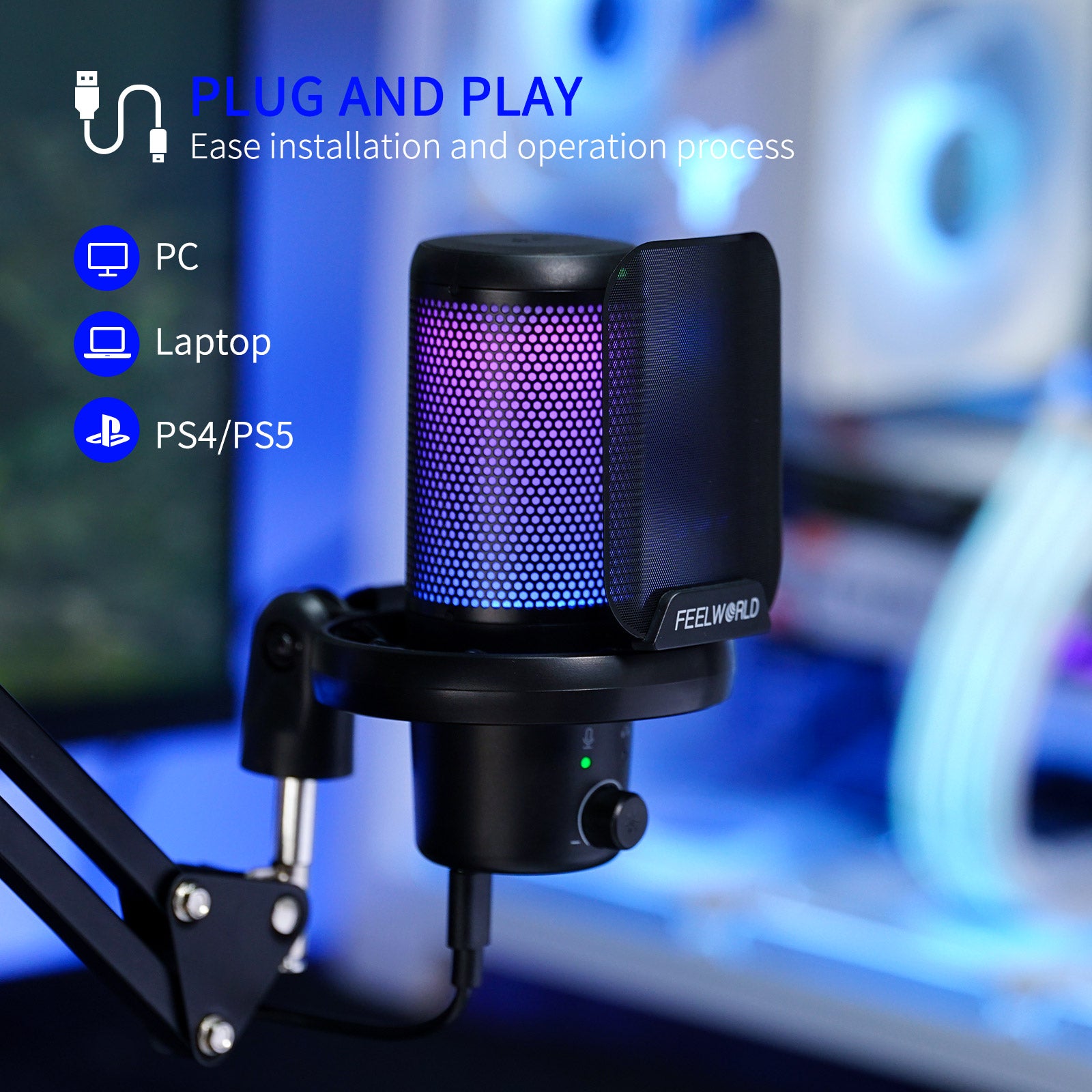 Supporto Per Microfono A Collo D'oca Flessibile A 360 Gradi Regolabile Con Clip~p125430688 - Foto 8