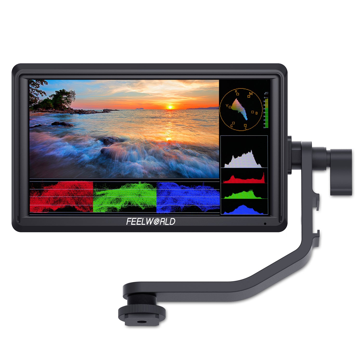 FEELWORLD FW568 V3 6 inch DSLR Camera Field Monitor with Waveform LUTs  Video Peaking Focus Assist