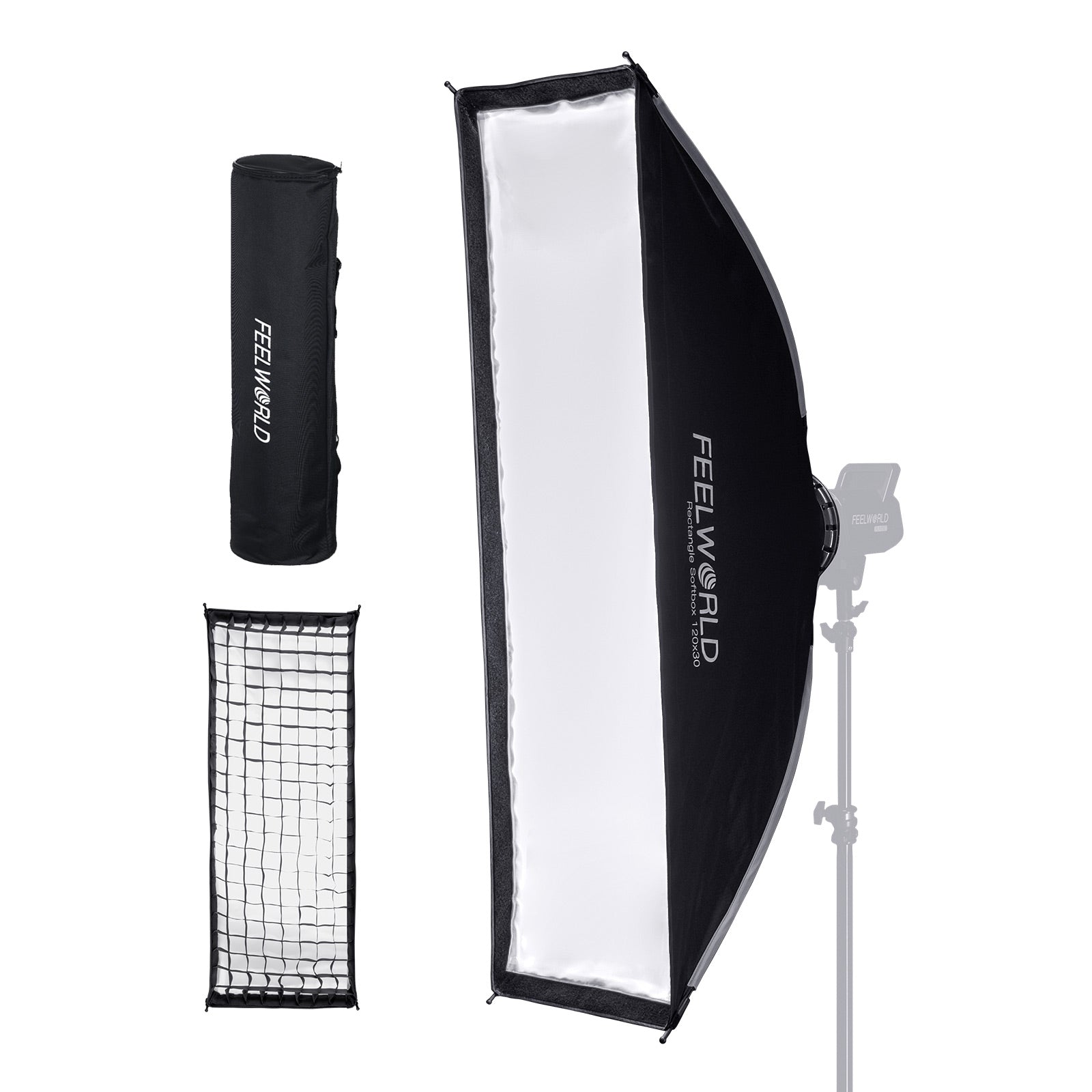 FOMITO 14 x 63 Quick Release Strip Softbox 35x160cm Rechthoekige Bowens Mount Zachte Doos met Beam Grid voor Fotografie Studio Verlichting FOMITO 14 x 63 Quick Release Strip Softbox 35x160cm Rechthoekige Bowens Mount Zachte Doos met Beam Grid voor Fotografie Studio Verlichting