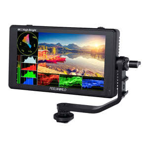 Monitor de campo de cámara DSLR con pantalla táctil de alto brillo FEELWORLD LUT6E de 6 "y 1600 nit