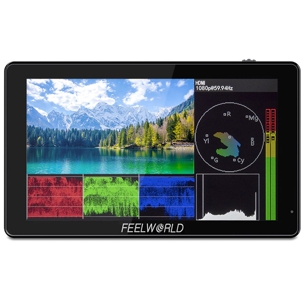 FEELWORLD LUT5 5.5 Inch 3000nit Touchscreen DSLR Camera Field Monitor F970  Power and Install Kit