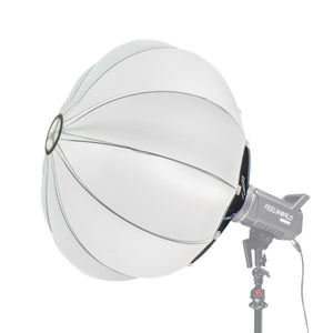 FEELWORLD FSL65 便携式灯笼柔光箱，65 厘米 25.6 英寸，适用于 Bowens 安装视频演播室灯