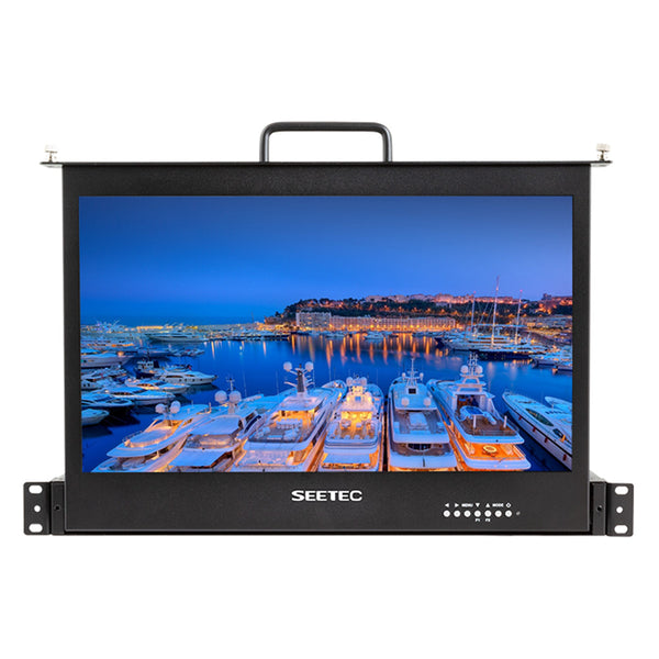 SEETEC SC173-HSD-56 17.3 英寸 1920x1080 1RU 拉出式机架式显示器 HDMI SDI 输入输出