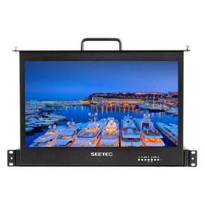 SEETEC SC173-HSD-56 17.3 düym 1920x1080 1RU Çıxarış Rak Montaj Monitoru HDMI SDI Girişi