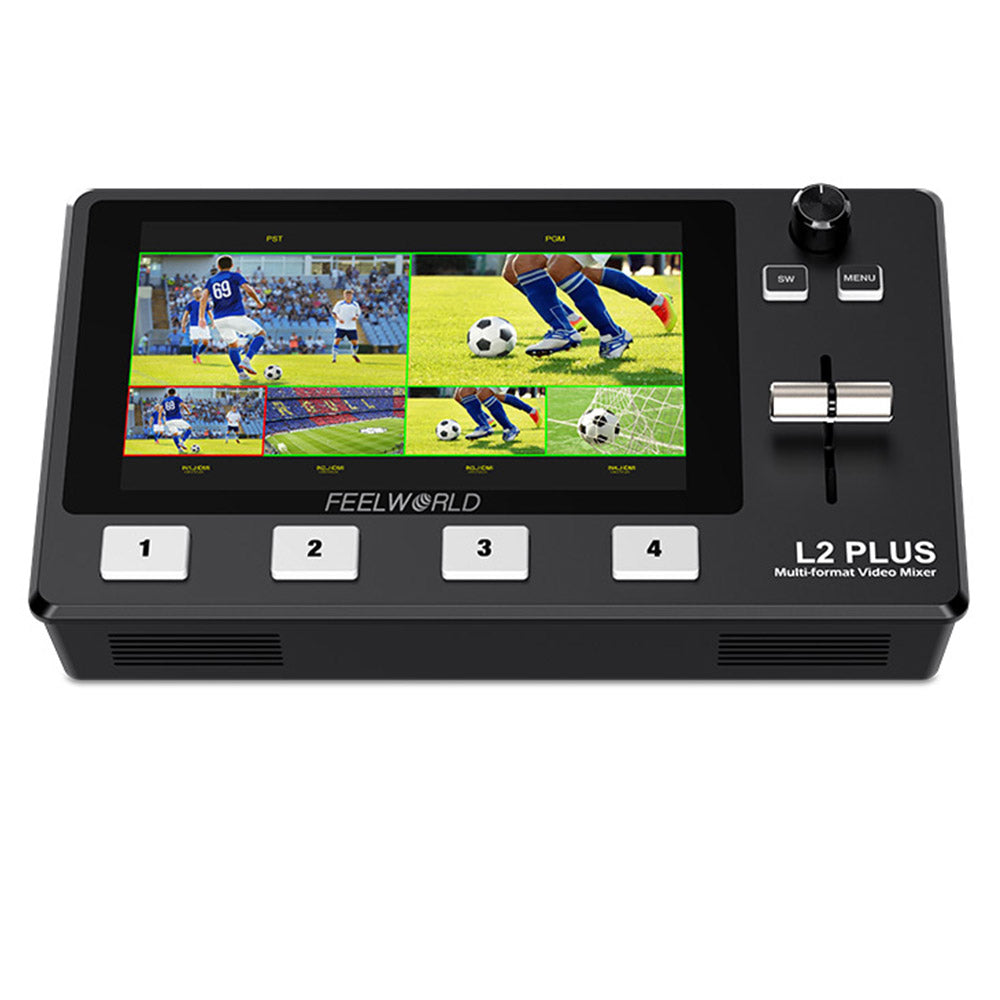 FEELWORLD L2 PLUS Multi Camera Video Mixer Switcher 5.5/
