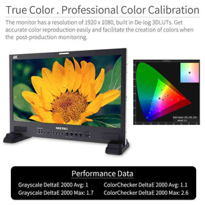 SEETEC LUT215 21.5 tommer 1920x1080 Post Production Monitor Broadcast UMD Text Tally LUT SDI HDMI