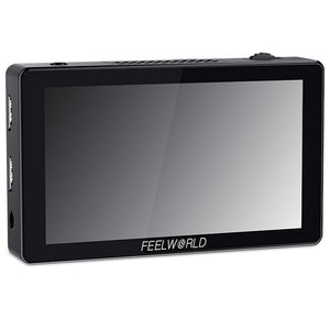 FEELWORLD LUT5 5.5 นิ้ว 3000nit Touchscreen กล้อง DSLR Field Monitor F970 Power และติดตั้ง Kit