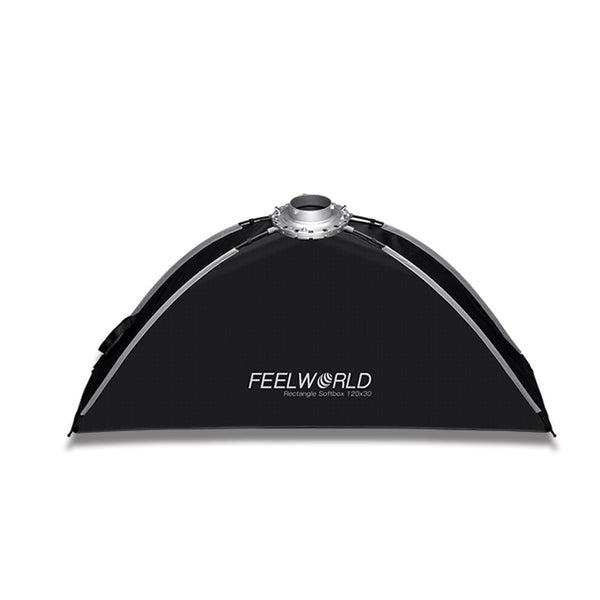 FEELWORLD FSR120 便携式矩形柔光箱 30x120CM 适用于 BOWENS 安装视频演播室灯