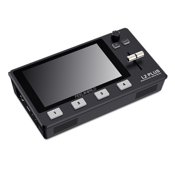 FEELWORLD L2 PLUS Multi Camera Video Mixer Switcher 5.5" Touch PTZ Control Chroma Key стрийминг на живо