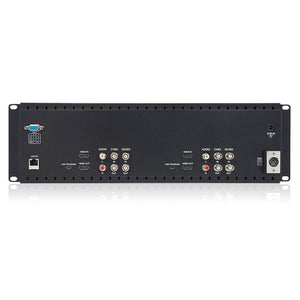 FEELWORLD D71 Dual 7 นิ้ว 3RU Broadcast SDI Rack Mount Monitor IPS 3G SDI อินพุตและเอาต์พุต HDMI AV