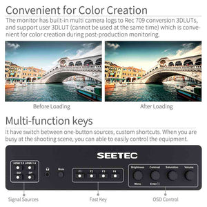SEETEC LUT215 21.5 tolline 1920x1080 järeltootmismonitor Edastus UMD tekst Tally LUT SDI HDMI