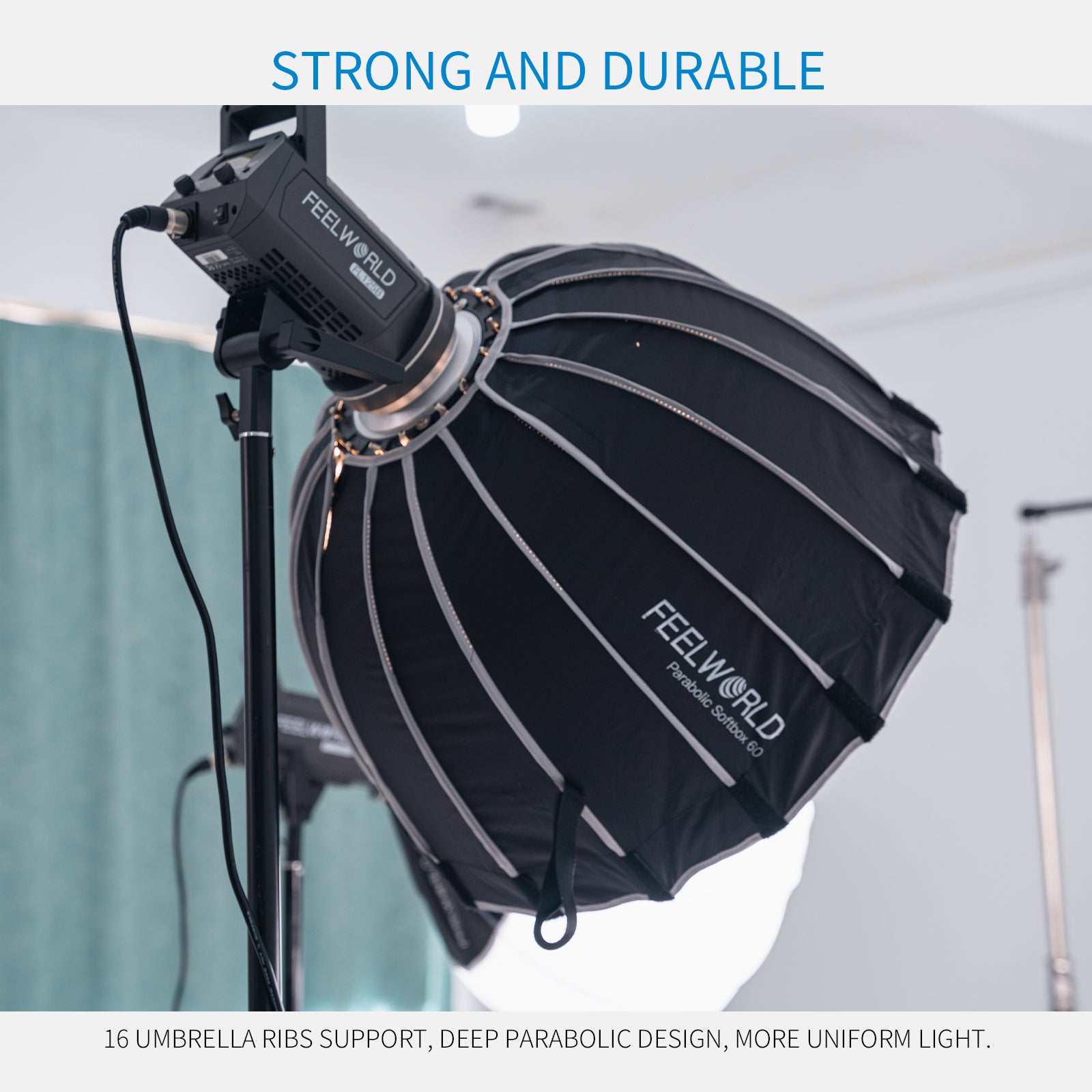 FEELWORLD FSP60 Portable Deep Parabolic Softbox 60cm 23.6 Inch for Bowens  Mount Light – feelworld official store