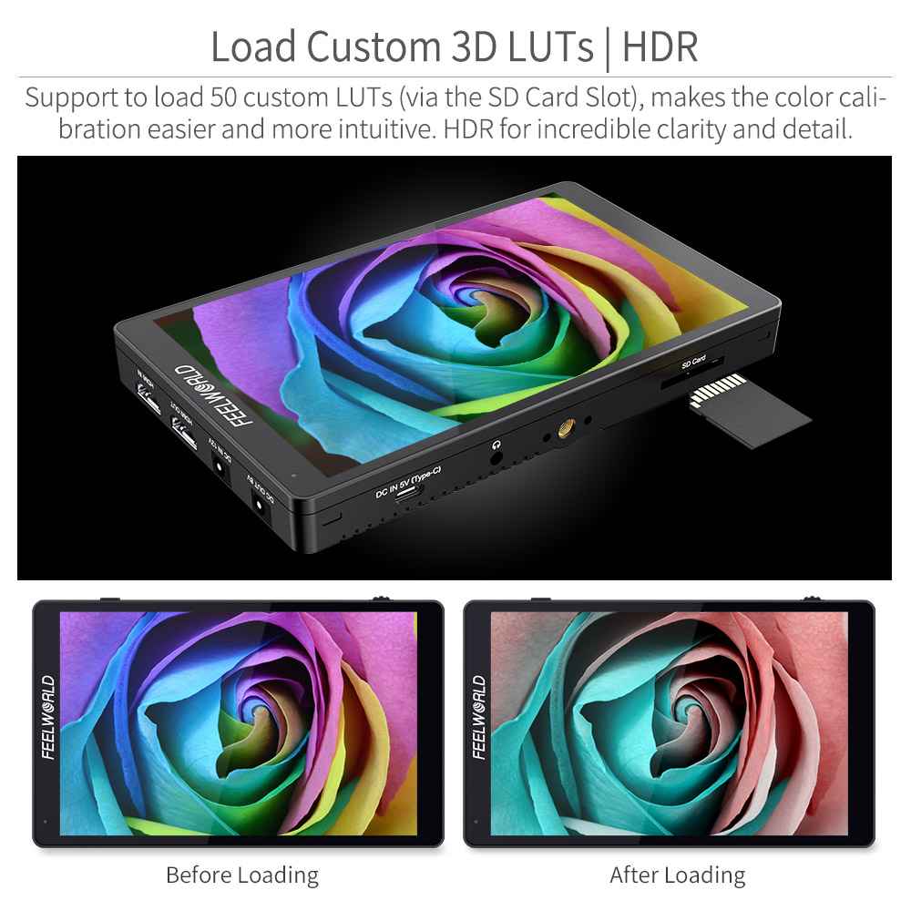 FEELWORLD F7 PRO 7 Inch 3D LUT Touchscreen DSLR Camera Field Director