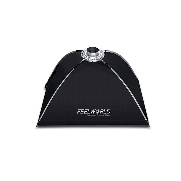 FEELWORLD FSR90 便携式长方形柔光箱，60x90CM 适用于 BOWENS 安装视频演播室灯