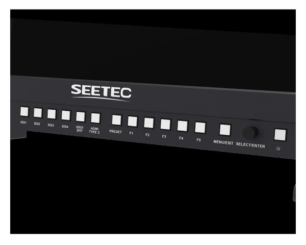 SEETEC 12G238F 23.8 นิ้ว 4K 8K การผลิตการออกอากาศ HDR Monitor 4x 12G SDI เข้าออก 2x HDMI 3840x2160