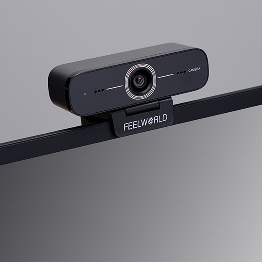 FEELWORLD WV207 USB Live Streaming Webcam Full HD 1080P External Computer Camera with Microphone