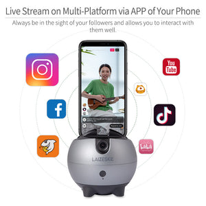 LAIZESKE LA8 Smart Robot Cameraman 360 Pag-ikot ng May-ari ng Pagsubaybay sa Telepono na May Pagkilala sa Kilala sa AI