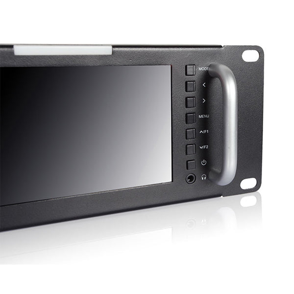 FEELWORLD T51 trīsvietīgs 5 collu 2RU LCD statīvs ar SDI HDMI AV ieejas un izejas apraides monitoriem