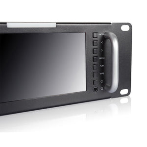 FEELWORLD T51 үштік 5 дюймдік 2RU LCD тірек тірегі, SDI HDMI AV кіріс және шығыс таратылым мониторларымен