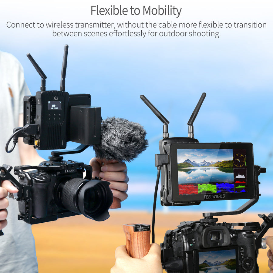 FEELWORLD F5 Pro V2 5.5 Inch 3D LUT DSLR Camera Field Monitor ...