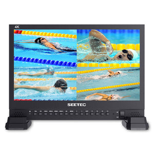 SEETEC 4K156-9HSD 15.6 hüvelykes 4K 3840x2160 rendezői műsorszórási monitor SDI 4 HDMI bemeneti négyes kijelző